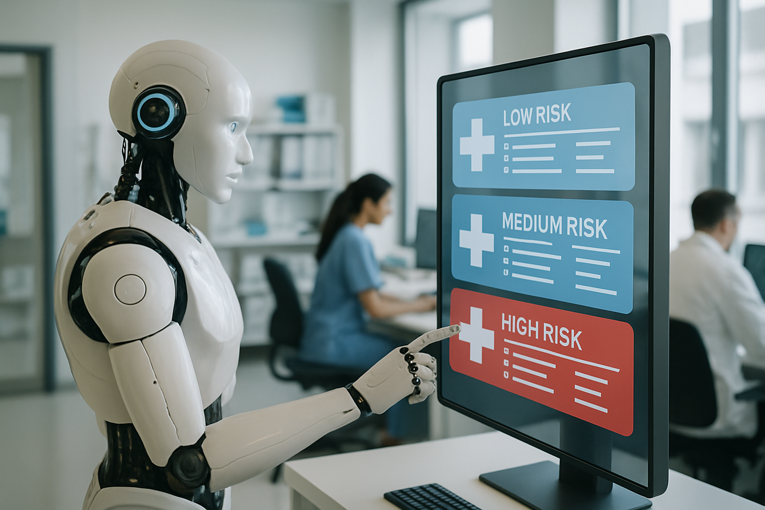 AI sorting medical cases by risk level